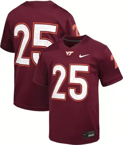 Реплика футбольного джерси Nike Youth Virginia Tech Hokies #25 темно-бордового цвета