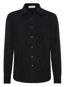 Трикотажная рубашка Brunello Cucinelli, черный