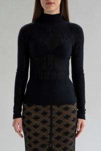 Женский кружевной свитер Elise Pointelle SSKEIN, Black