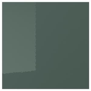 Фасад ящика, глянцевый, темно-серо-зеленый, 40x40 см. IKEA Kallarp