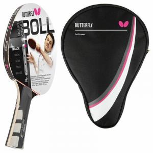 Ракетка для настольного тенниса Butterfly 1x Timo Boll Black 85030 + чехол для привода