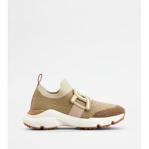 Кроссовки-слипоны Kate из ткани TOD's, золотой/коричневый