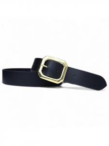 Мужской кожаный ремень, латунь, черный FRONHOFER