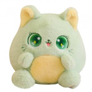Мягкая и милая плюшевая кукла Cartoon Casio Cat высотой 25см/35см MLING, зеленый