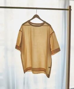 Прозрачная футболка с эффектом стирки Coen, цвет Yellow