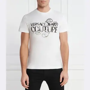 Облегающая футболка Versace, белый