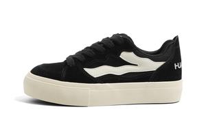 HUANQIU Нескользящие и износостойкие низкие кроссовки для скейтбординга, увеличивающие рост, женские, черные