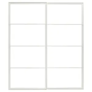 Пара коробок для раздвижных дверей, белые, 200x236 см, PAX IKEA