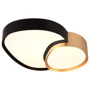 Потолочный светильник Trio Rise, железо / акриловое стекло - черный / золотой - 44 x 36 см