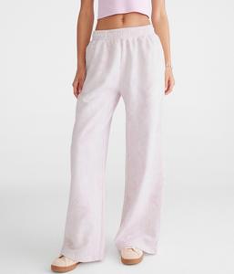 Aeropostale Лесной камуфляж Высокие широкие спортивные брюки, светло-розовый