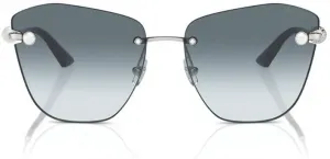 Солнцезащитные очки JIMMY CHOO JC 4004HB серебристо-голубого цвета, размер 59/16/140, женские