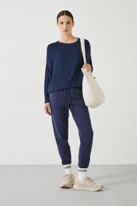 Удлиненный топ из джерси Gillian Hush, синий