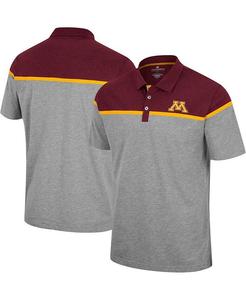 Мужская рубашка поло Heather Grey Minnesota Golden Gophers Chamberlain Colosseum, серый