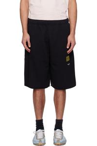 Шорты с нашивкой этикетки Mm6 Maison Margiela, черный