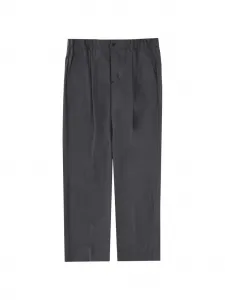 Брюки со складками и шлевками для ремня Herno, серый