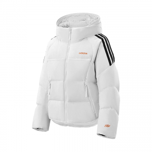 Adidas Женская белая пуховая куртка