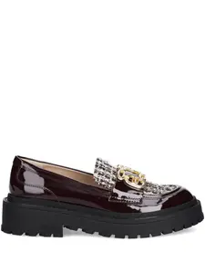 Лоферы с твидовой вставкой Liu Jo, красный