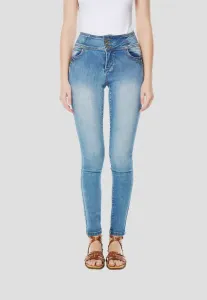 Джинсы-Корсет с эффектом пуш-ап, облегающего кроя Koroshi, Azul Med Medium Blue