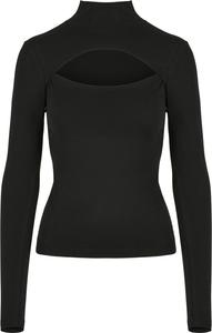 Рубашка с длинными рукавами Urban Classics Ladies Cut-Out Turtleneck Longsleeve, черный