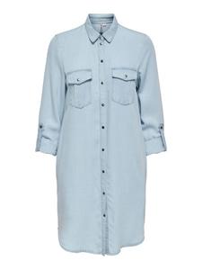 Платье до колена ONLY, светло-синий деним