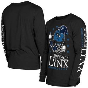 Мужская черная футболка с длинным рукавом Minnesota Lynx Old School Sport New Era