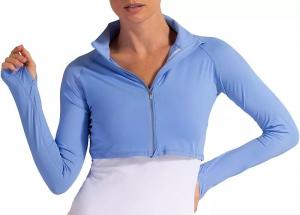 Женский укороченный топ с молнией и защитой от солнца UPF 50 Bloquv