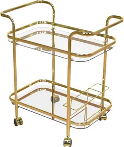 Тележка для сервировки домашних дел Home affaire 69х75х44 см, цвет goldfarben