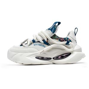 Bull charm Мужские низкие массивные кроссовки бело-голубые, цвет White Blue