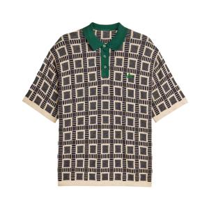 Adidas X Brain Dead поло с узорчатым жаккардом Adidas Originals, Dust Sand