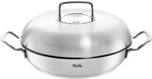 Жаровня Fissler Original-Profi Collection (Ø 28 см, 3,0 л) - жаровня из нержавеющей стали с высокой крышкой, без покрытия - Сделано в Германии - Подходит для индукционных плит