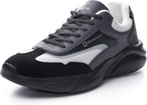 Мужские массивные модные кроссовки Alpine Swiss Stuart, черный/серый