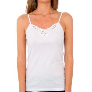 Футболка milan с тонкими бретелями и v-образным вырезом 4754 Abanderado, белый