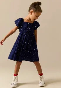 Платье повседневное, прямого кроя, с коротким рукавом Next, Navy Blue Spot