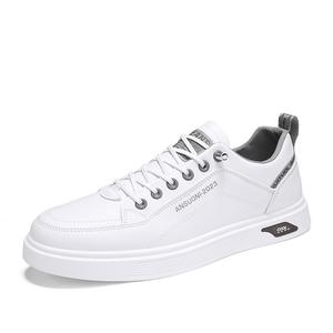 TONYBEAR Антискользящие износостойкие низкие скейтерские кроссовки мужские бело-серые, цвет White Gray