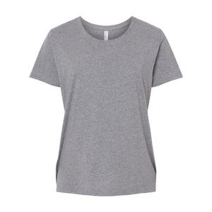 Женская футболка из тонкого джерси Lat Curvy Collection LAT, цвет Granite Heather