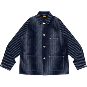 HUMAN MADE Джинсовая куртка в полоску, Indigo