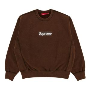 Свитер Supreme Washed Box Logo Crewneck, Brown