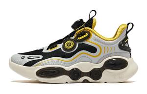 ERKE KIDS Детские кроссовки с низкой амортизацией, черные, желтые, серебристые, для подростков