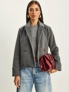 Bianco Lucci Демисезонное пальто в цвете антрацит