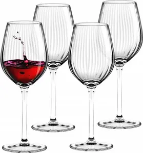 Набор плиссированных бокалов для красного вина, 500 мл, 4 шт. Altom Design