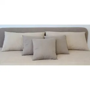 Декоративные подушки (5 шт.) Westfalia Schlafkomfort, Hellbeige/dunkelbeige + unifarben