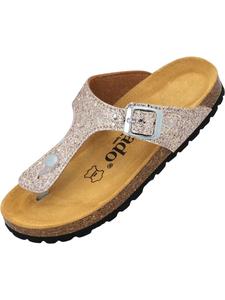 Шлепки palado Zehentrenner, цвет rosegold glitter