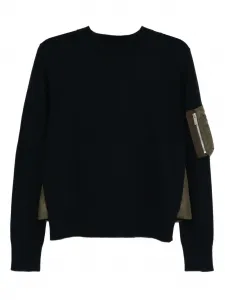 Джемпер с нашивкой Sacai, синий