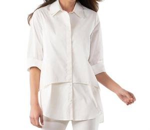 Рубашка в два раза приятнее нежно-белого цвета Stella Carakasi