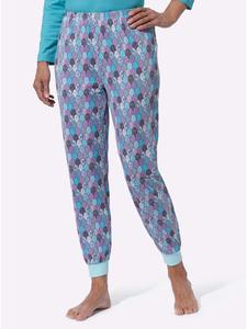 Пижамные штаны с аквамариновым принтом Sieh an!