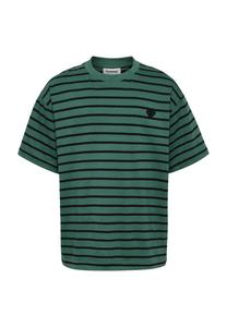 Футболка Hummel LOOSE STRIPED, Smoke Pine/Green
