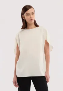 Блузка с рукавами-тюльпанами Trussardi, Panna