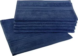 Полотенца гостевые Dyckhoff "Сиена", (6 шт.), с каймой 30х50 см (6 шт.), цвет tintenblau