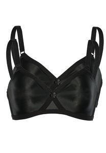 Бюстгальтер без косточек Sassa BH Kreuzblende 2er Pack, черный