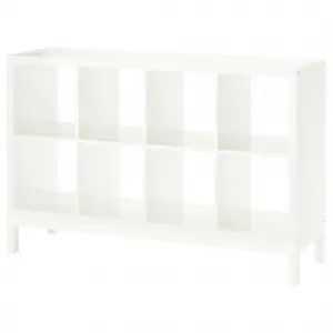 Открытый стеллаж, глянцевый белый, 147x94 см, KALLAX IKEA
